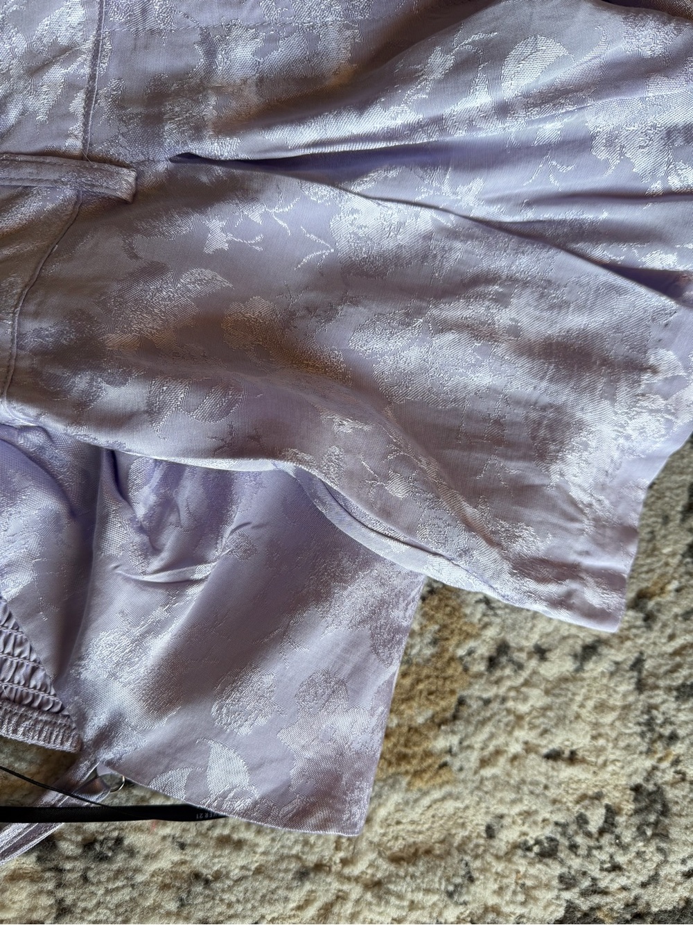 Forever 21 Lavender Jacquard Crop Top & Pleated Shorts Set - Picture 8 of 8